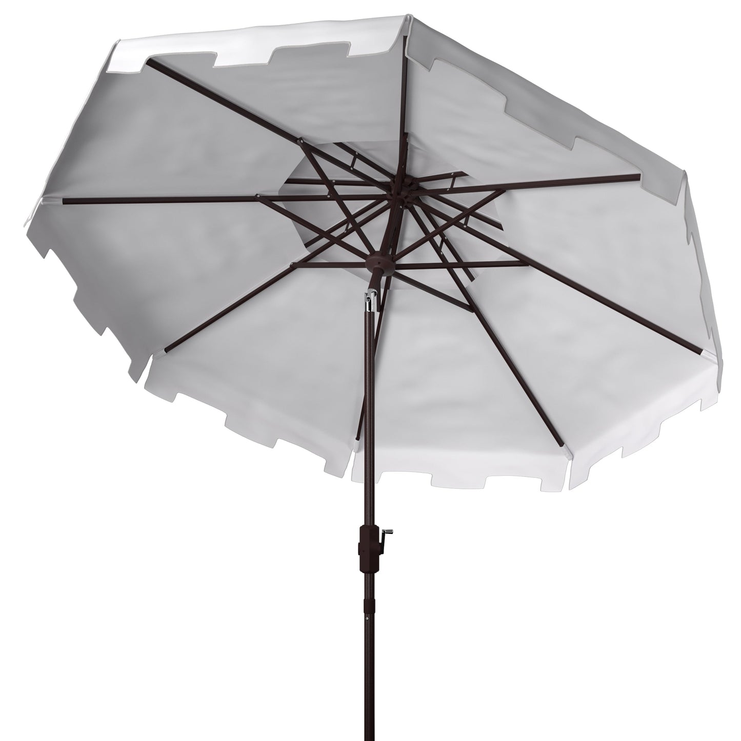 Parasol de marché double toit SAFAVIEH Outdoor Livia de 2,74 m (9 pi), base non incluse