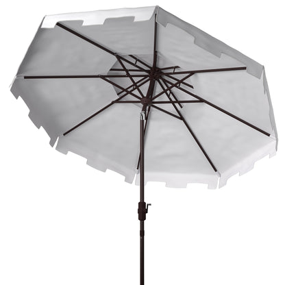 Parasol de marché double toit SAFAVIEH Outdoor Livia de 2,74 m (9 pi), base non incluse