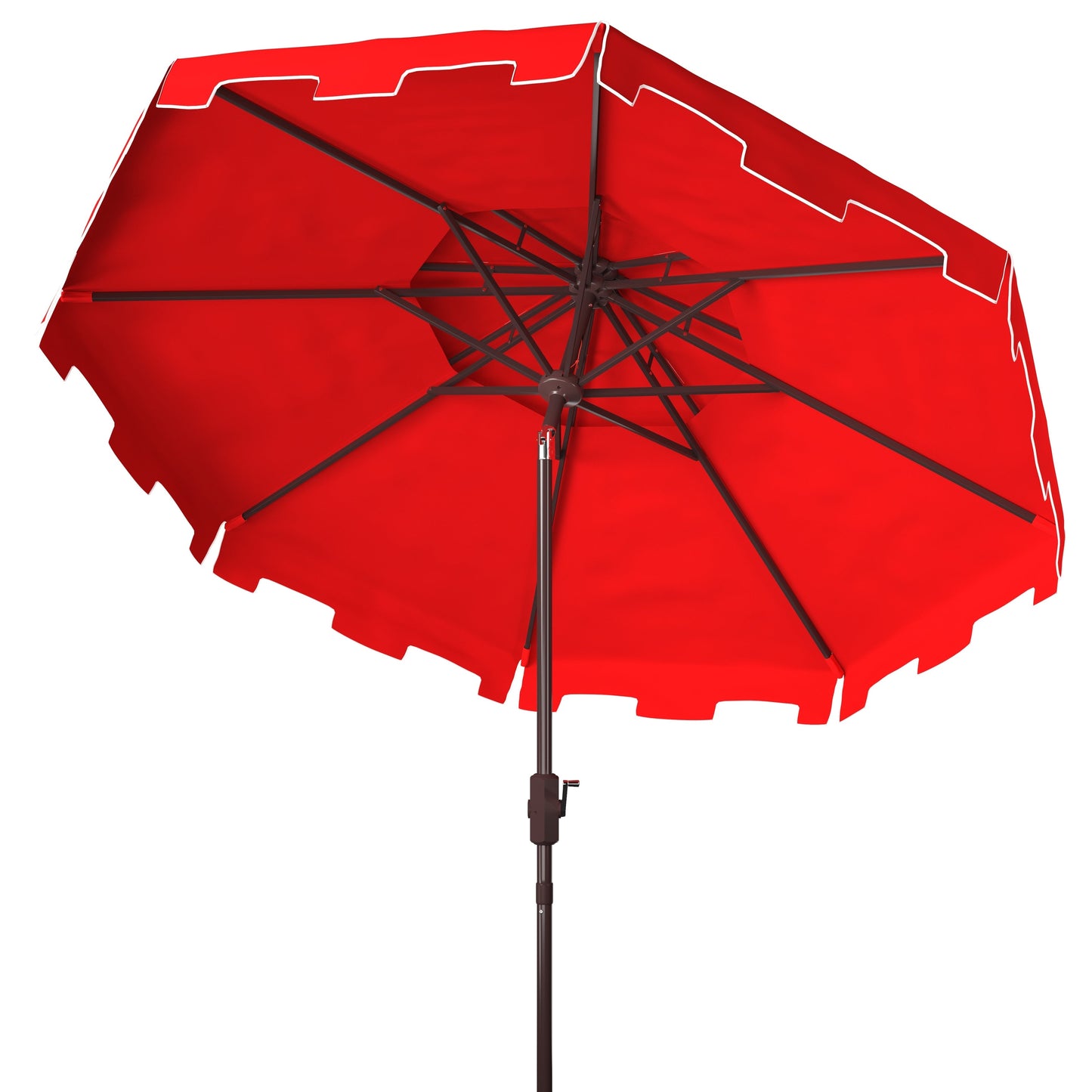 Parasol de marché double toit SAFAVIEH Outdoor Livia de 2,74 m (9 pi), base non incluse