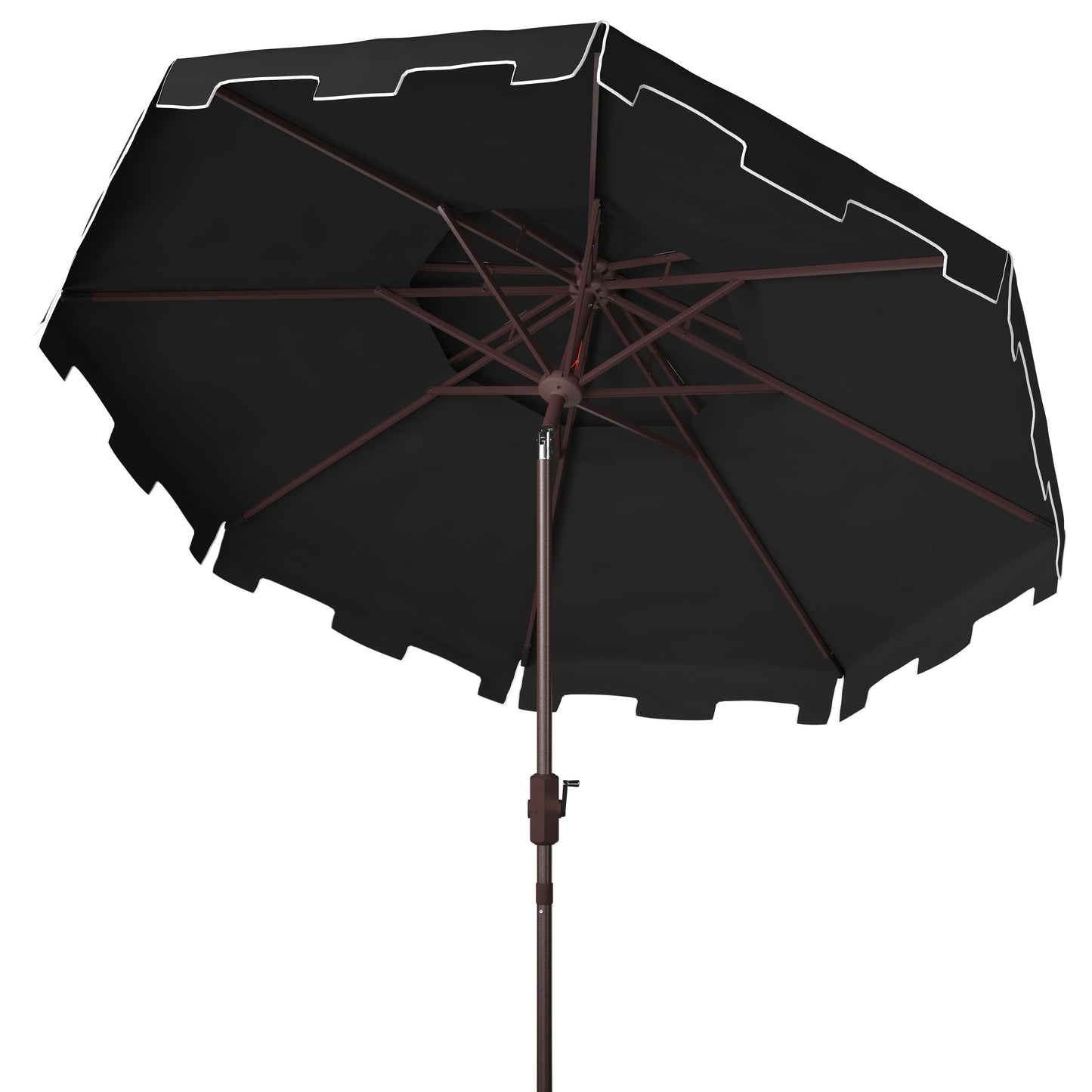Parasol de marché double toit SAFAVIEH Outdoor Livia de 2,74 m (9 pi), base non incluse