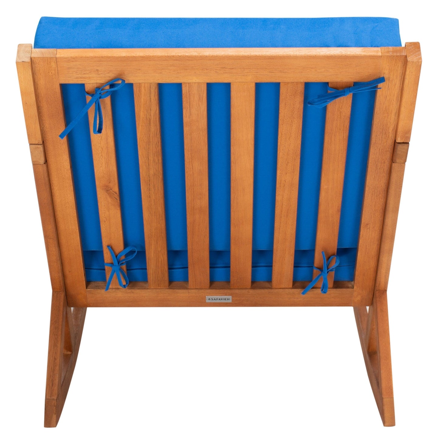 Fauteuil à bascule d'extérieur SAFAVIEH Makaila avec coussin - 66 cm (L) x 79 cm (P) x 97 cm (H)