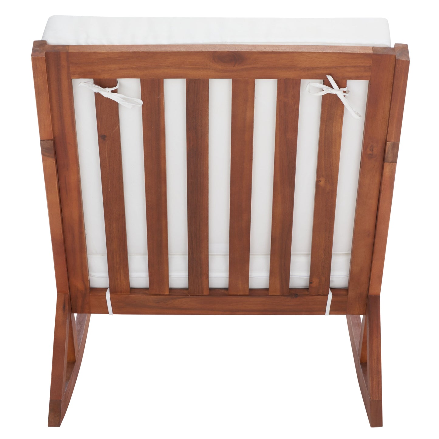 Fauteuil à bascule d'extérieur SAFAVIEH Makaila avec coussin - 66 cm (L) x 79 cm (P) x 97 cm (H)