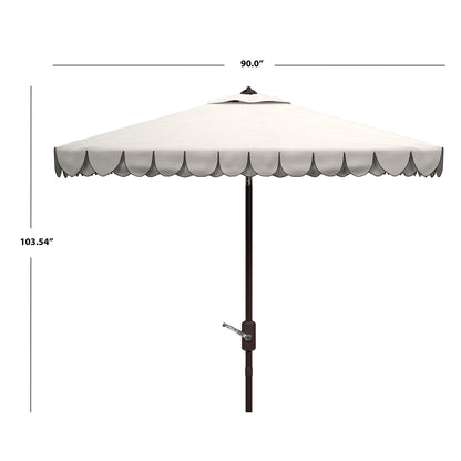 Parasol carré SAFAVIEH Outdoor Naima Valance de 2,3 m