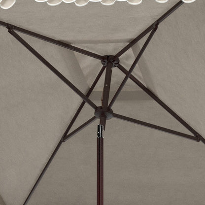 Parasol carré SAFAVIEH Outdoor Naima Valance de 2,3 m
