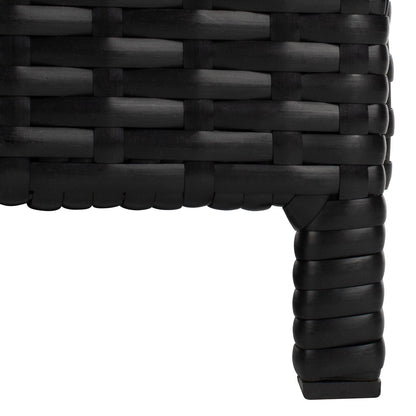 Lit de jour d'extérieur SAFAVIEH Taniyah en osier avec oreiller et coussins - 53 cm (L) x 28 cm (P) x 62 cm (H)