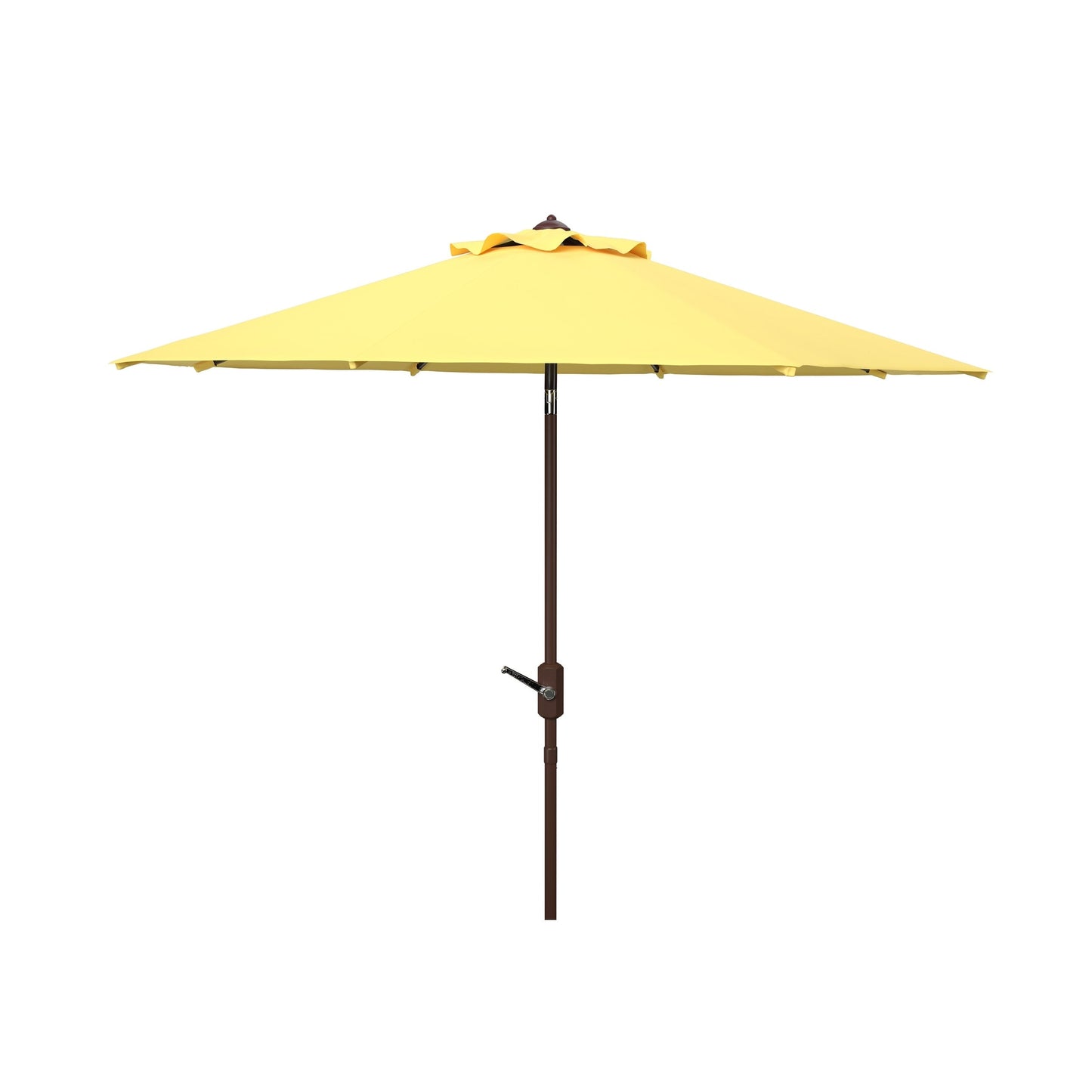 Parasol de terrasse SAFAVIEH Rieta en aluminium, inclinable et à manivelle, 2,74 m (9 pi), base non incluse