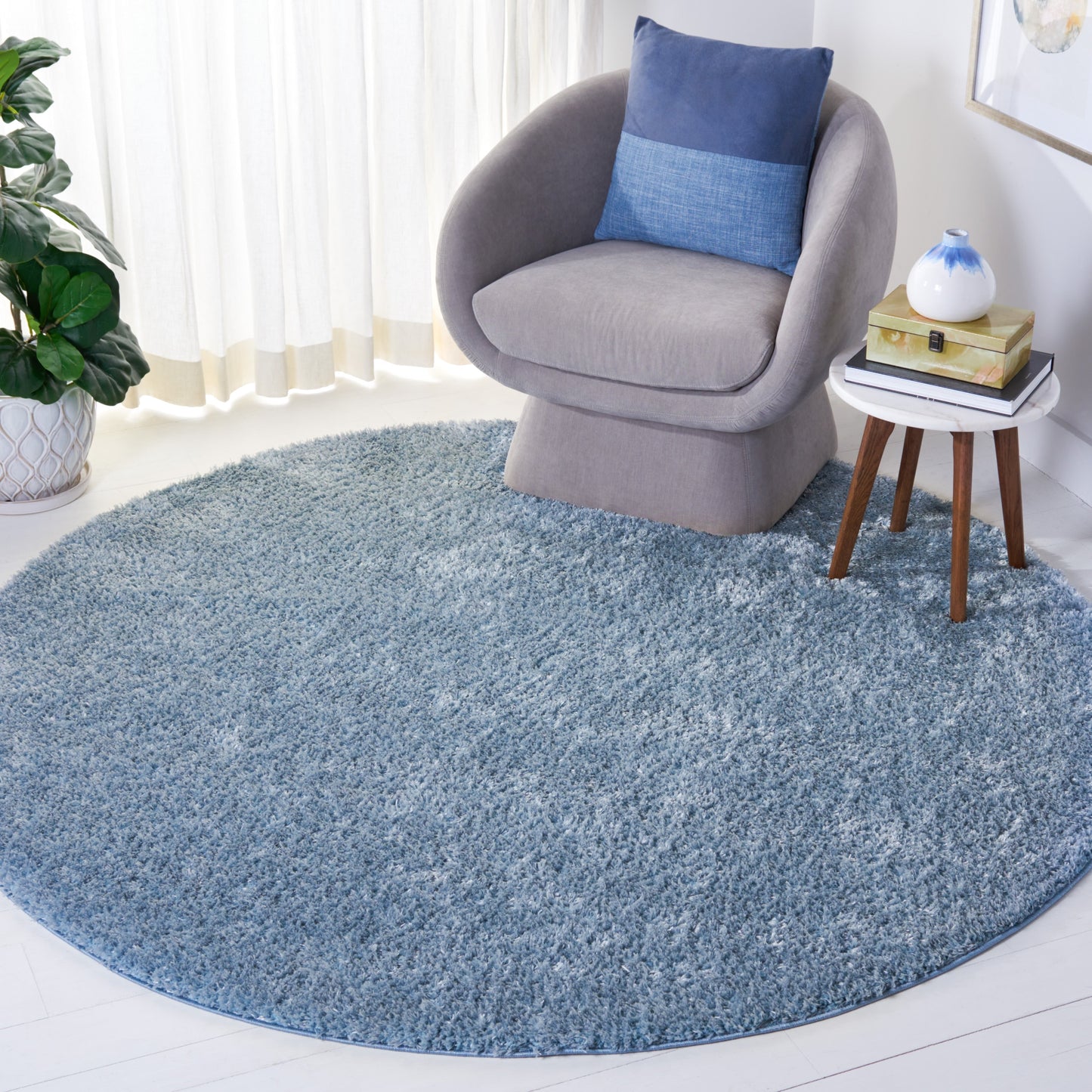 Tapis SAFAVIEH Tahoe Shag Indiana uni de 3 cm d'épaisseur