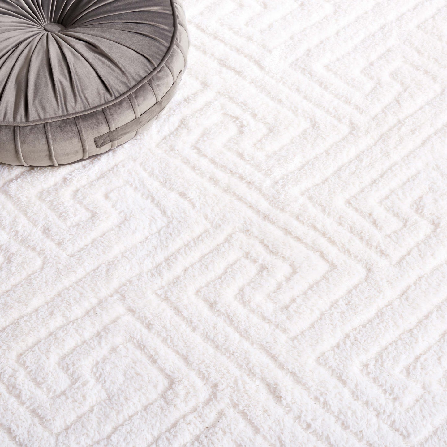 Tapis SAFAVIEH Tahoe Shag Lisjana géométrique de 3 cm d'épaisseur