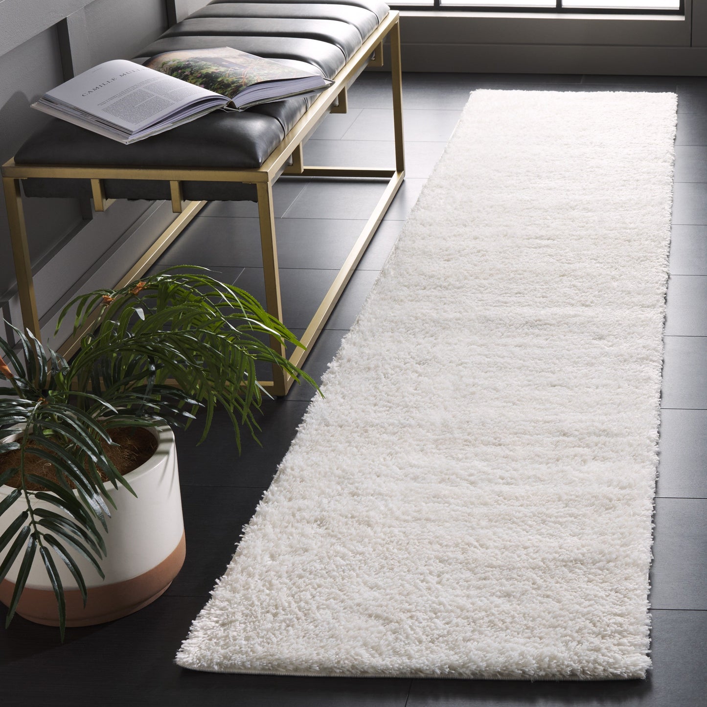 Tapis SAFAVIEH Tahoe Shag Mahala Abstract de 3 cm d'épaisseur