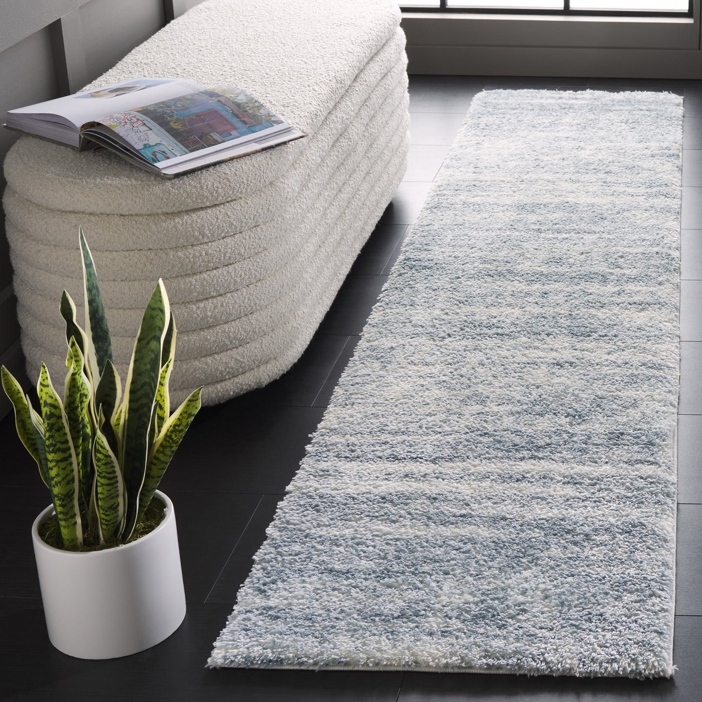 Tapis SAFAVIEH Tahoe Shag Mahala Abstract de 3 cm d'épaisseur