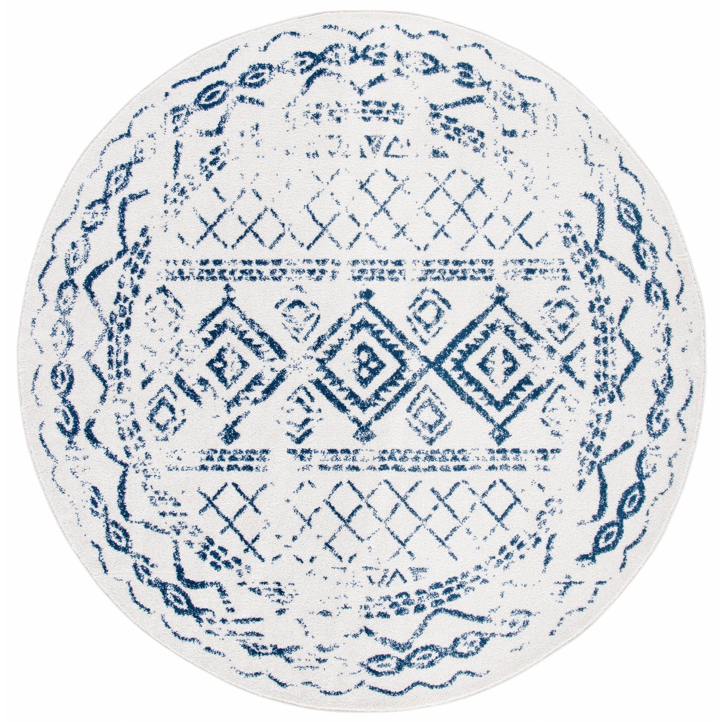 Tapis rustique marocain bohème tribal vieilli SAFAVIEH Tulum Hinnertje