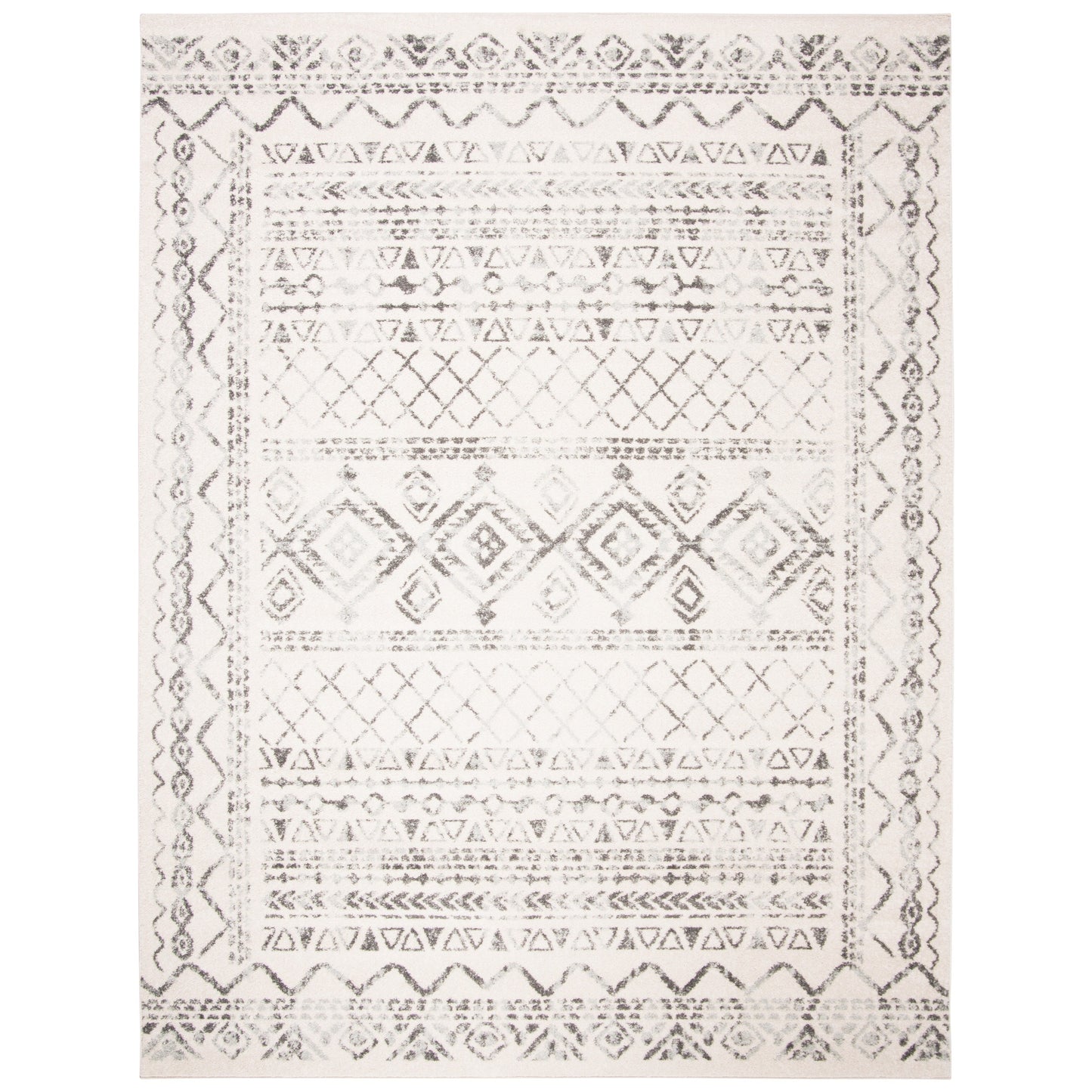 Tapis rustique marocain bohème tribal vieilli SAFAVIEH Tulum Hinnertje