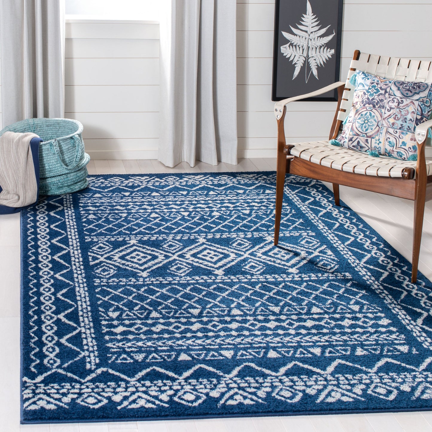 Tapis rustique marocain bohème tribal vieilli SAFAVIEH Tulum Hinnertje