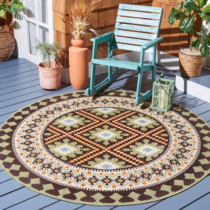 Tapis d'intérieur/extérieur imperméable SAFAVIEH Veranda Rita pour terrasse ou jardin