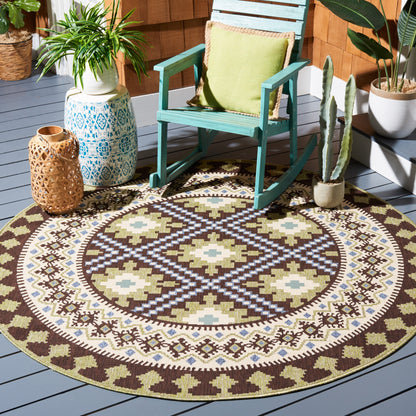 Tapis d'intérieur/extérieur imperméable SAFAVIEH Veranda Rita pour terrasse ou jardin