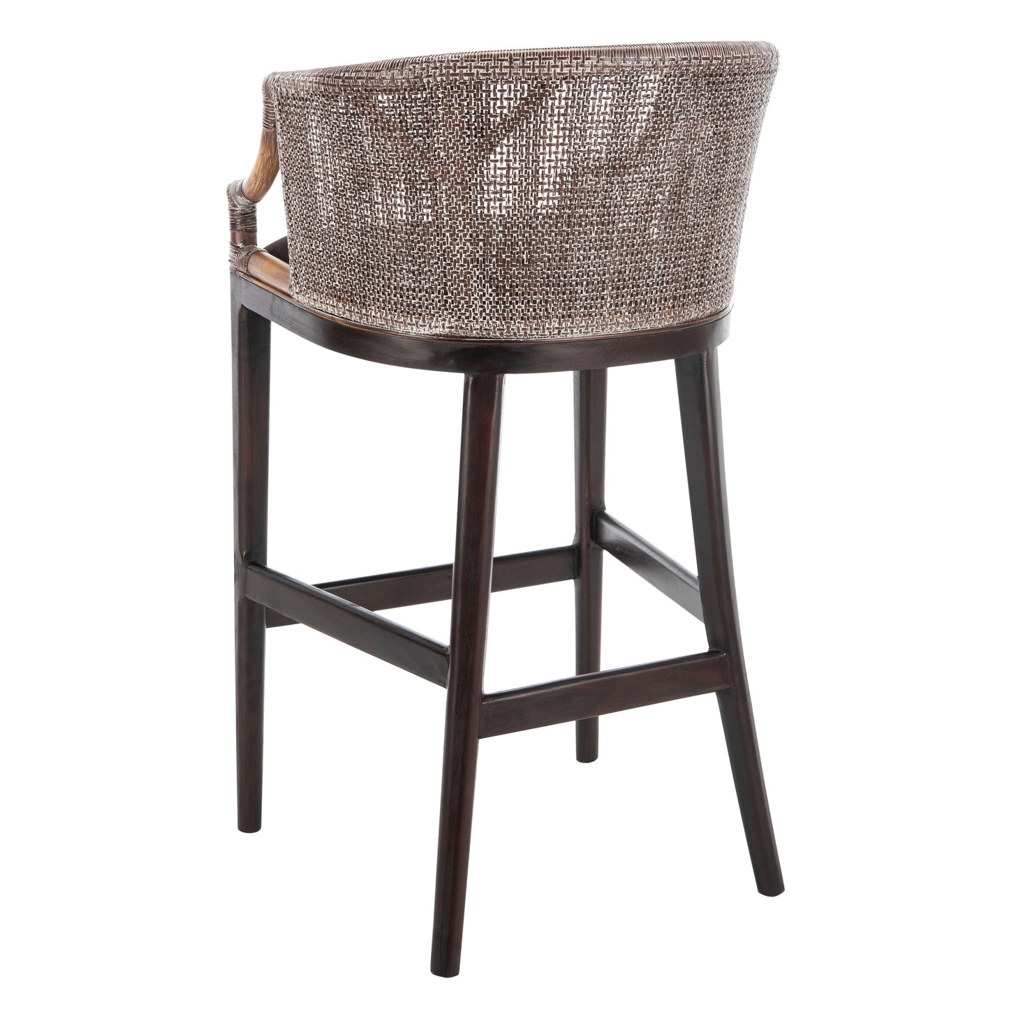 Tabouret de bar SAFAVIEH Virona en rotin 76 cm (22,3 po L x 20,5 po P x 39 po H)