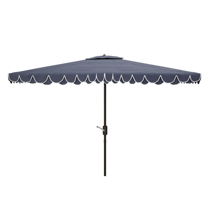 Parasol rectangulaire d'extérieur SAFAVIEH Zariah 6'x10' avec lambrequin