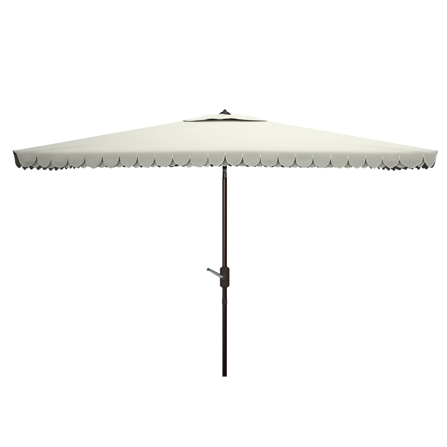 Parasol rectangulaire d'extérieur SAFAVIEH Zariah 6'x10' avec lambrequin