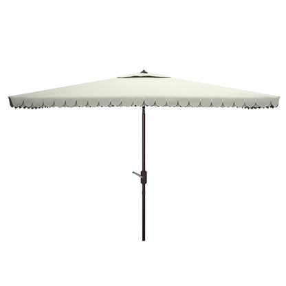 Parasol rectangulaire d'extérieur SAFAVIEH Zariah 6'x10' avec lambrequin