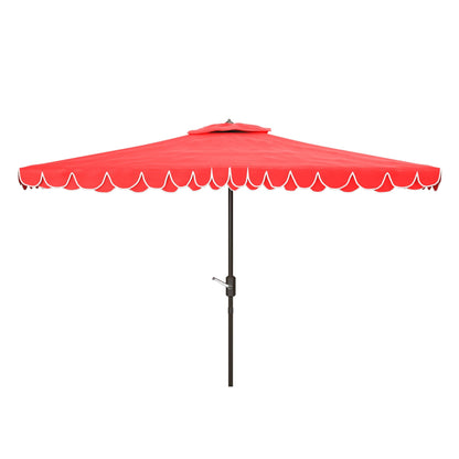 Parasol rectangulaire d'extérieur SAFAVIEH Zariah 6'x10' avec lambrequin
