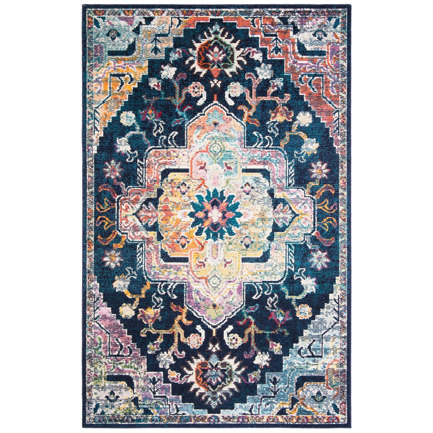 SAFAVIEH, Tapis Médaillon Boho Vintage Crystal Naimat
