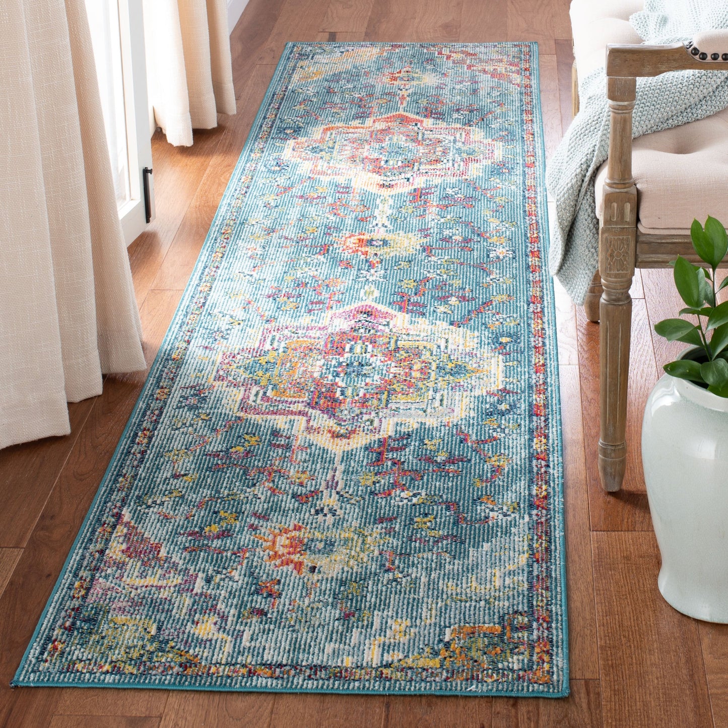 SAFAVIEH, Tapis Médaillon Boho Vintage Crystal Naimat