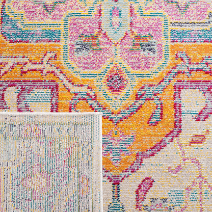 SAFAVIEH, Tapis Médaillon Boho Vintage Crystal Naimat