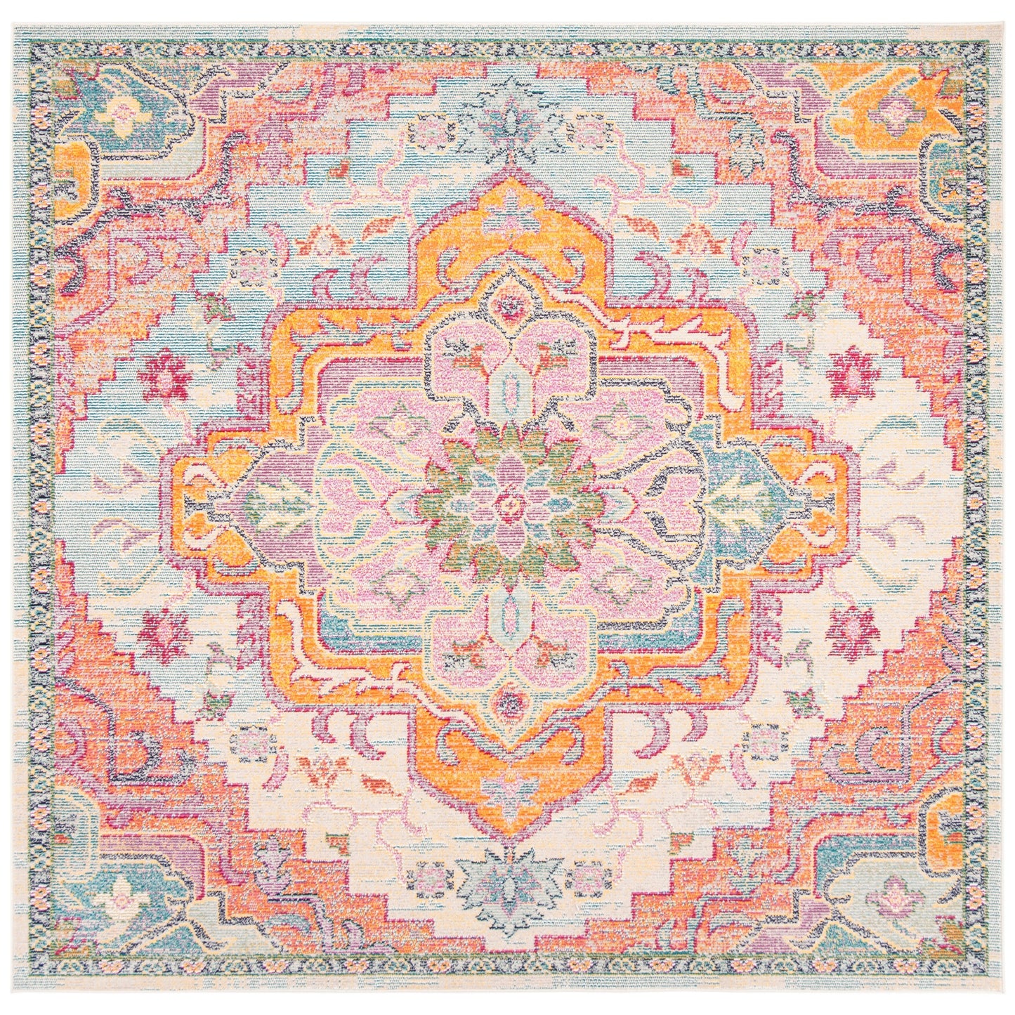 SAFAVIEH, Tapis Médaillon Boho Vintage Crystal Naimat