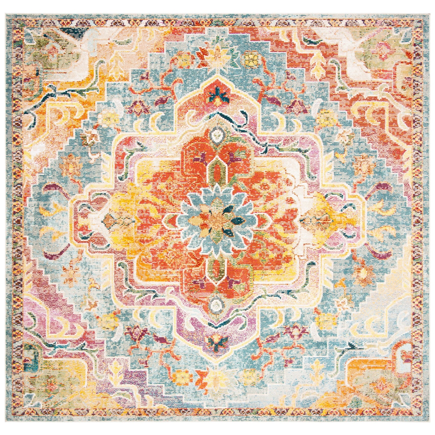 SAFAVIEH, Tapis Médaillon Boho Vintage Crystal Naimat