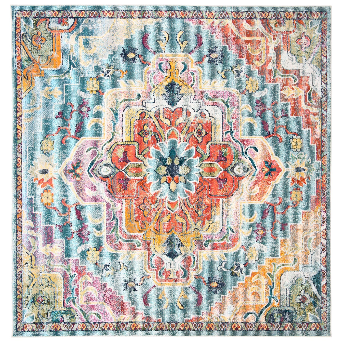 SAFAVIEH, Tapis Médaillon Boho Vintage Crystal Naimat