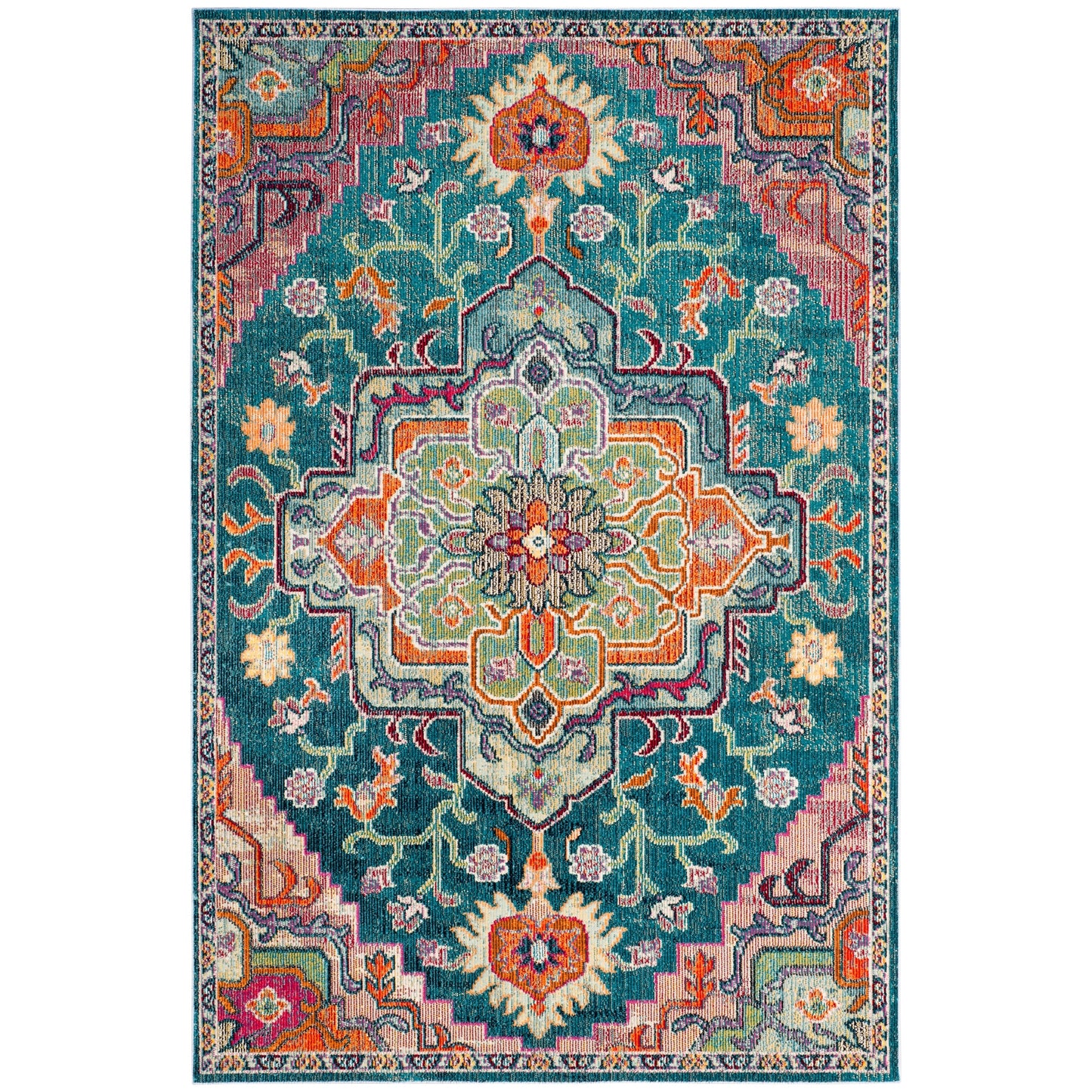 SAFAVIEH, Tapis Médaillon Boho Vintage Crystal Naimat