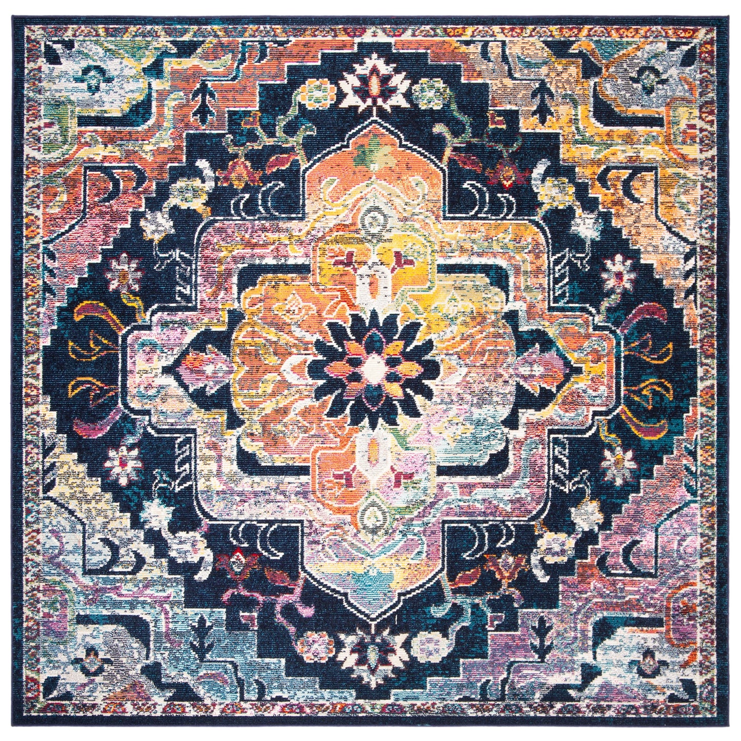 SAFAVIEH, Tapis Médaillon Boho Vintage Crystal Naimat
