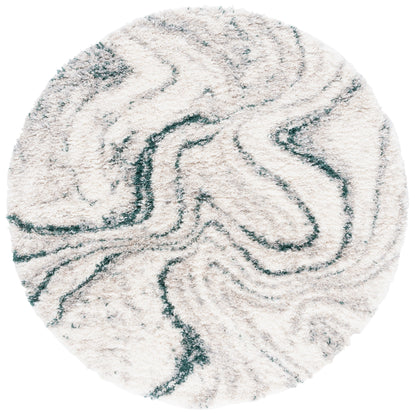SAFAVIEH, Fontana Shag Zviya Tapis moderne abstrait de 5,1 cm d'épaisseur