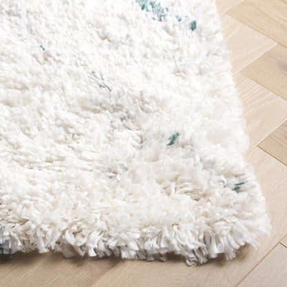 SAFAVIEH, Fontana Shag Zviya Tapis moderne abstrait de 5,1 cm d'épaisseur
