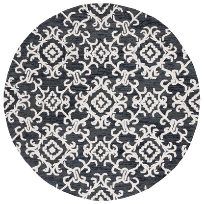 SAFAVIEH, Tapis en laine moderne à motif floral Blossom Vesela, fait main