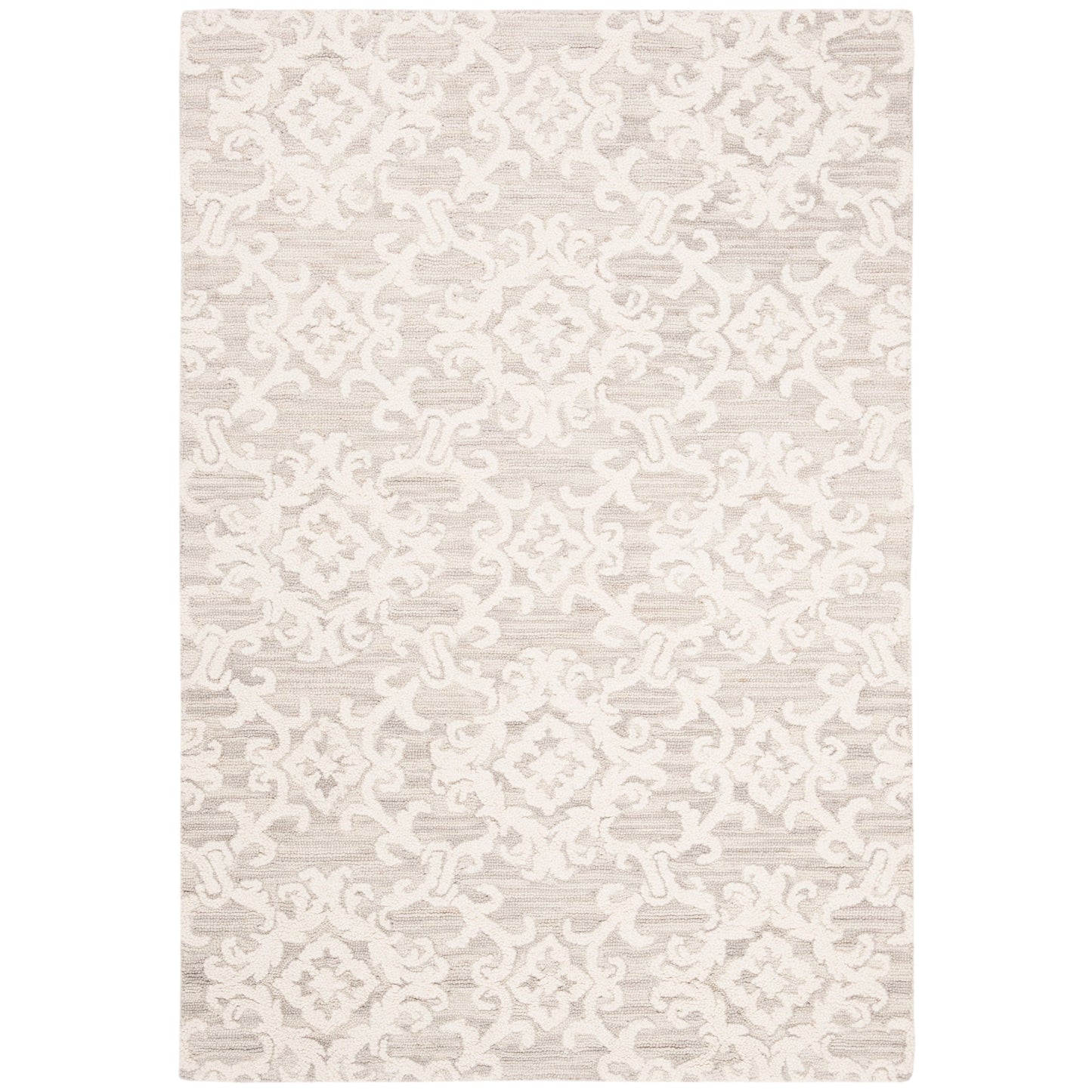 SAFAVIEH, Tapis en laine moderne à motif floral Blossom Vesela, fait main