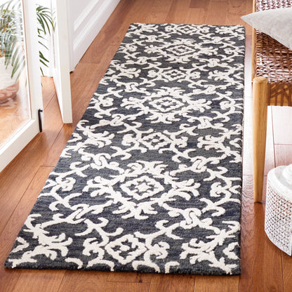 SAFAVIEH, Tapis en laine moderne à motif floral Blossom Vesela, fait main