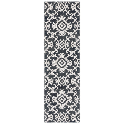 SAFAVIEH, Tapis en laine moderne à motif floral Blossom Vesela, fait main