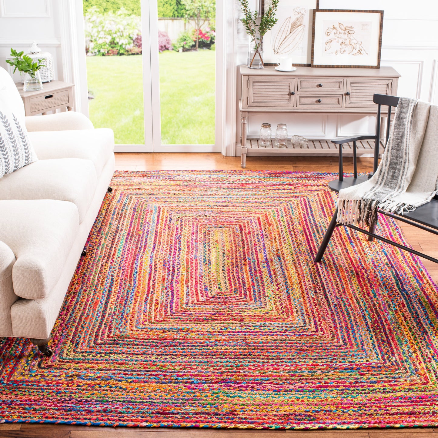 SAFAVIEH, Tapis en jute fait main de style bohème côtier Cape Cod Rietie