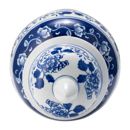 Bocal à motifs éclectiques Sagebrook Home avec couvercle