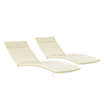 Ensemble de coussins d'extérieur Salem pour chaise longue - Coussins seulement (lot de 2) par Christopher Knight Home - 79,25 cm (L) x 27,50 cm (l) x 1,50 cm (H)