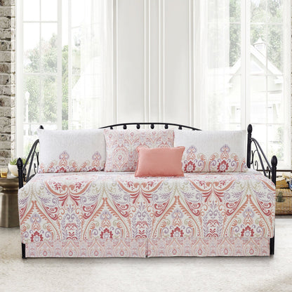 Ensemble de couvre-lit Serenta 6 pièces en mélange de coton pour lit de jour - 75 x 39