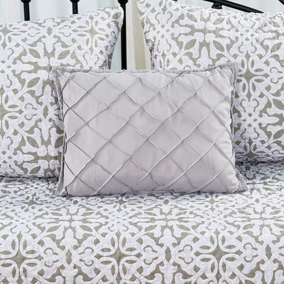 Ensemble de couvre-lit Serenta 6 pièces en mélange de coton pour lit de jour - 75 x 39