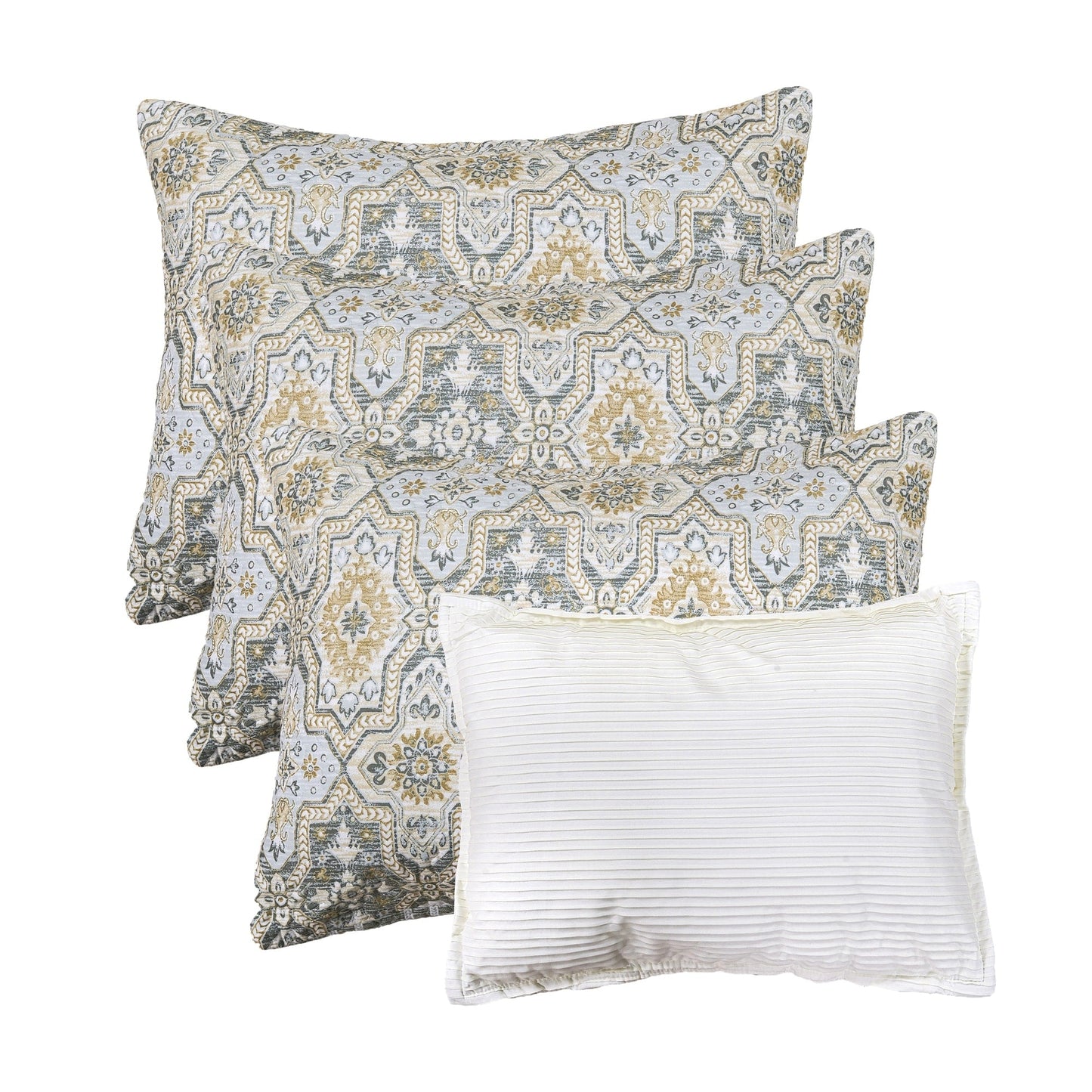 Ensemble de couvre-lit Serenta 6 pièces en mélange de coton pour lit de jour - 75 x 39