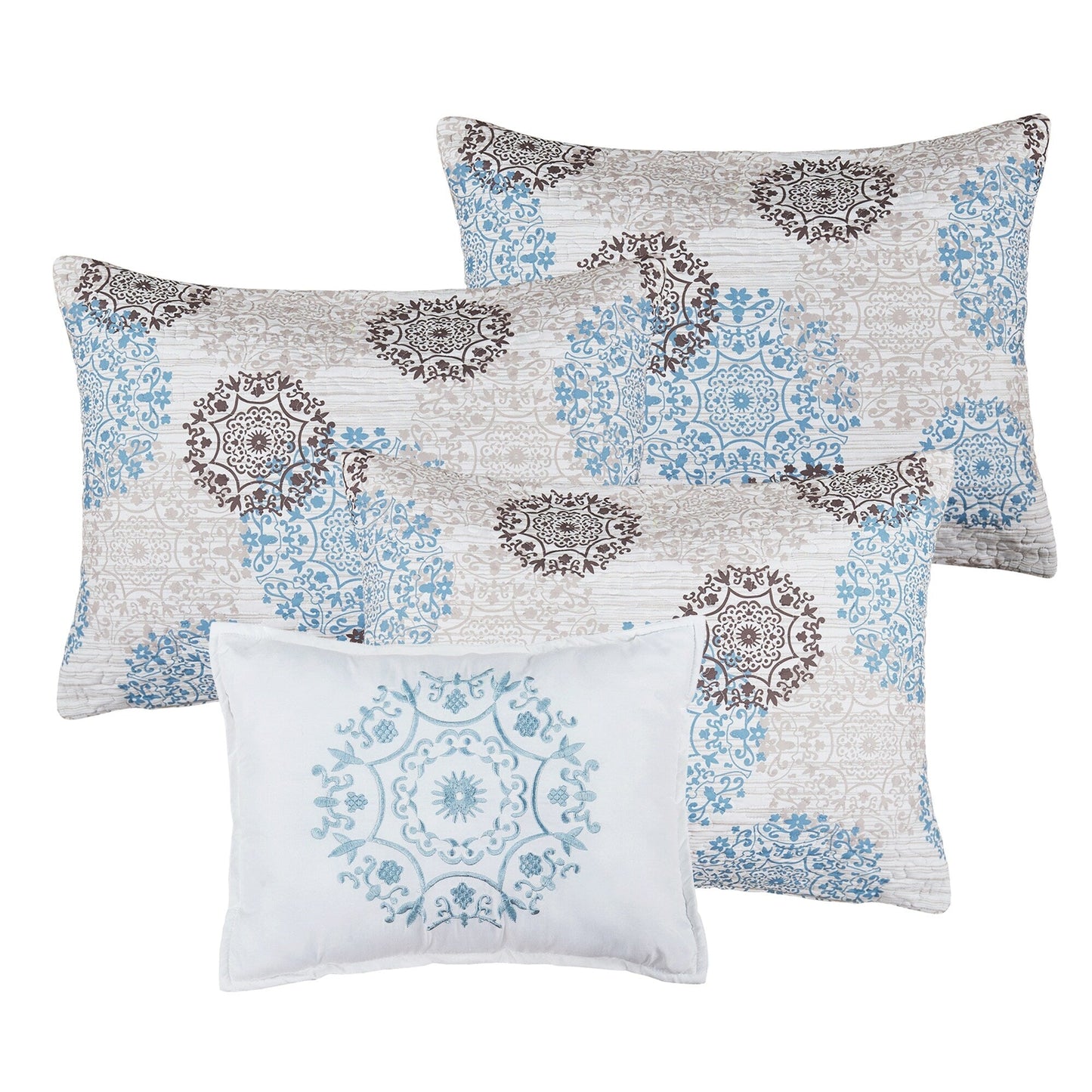 Ensemble de couvre-lit Serenta 6 pièces en mélange de coton pour lit de jour - 75 x 39