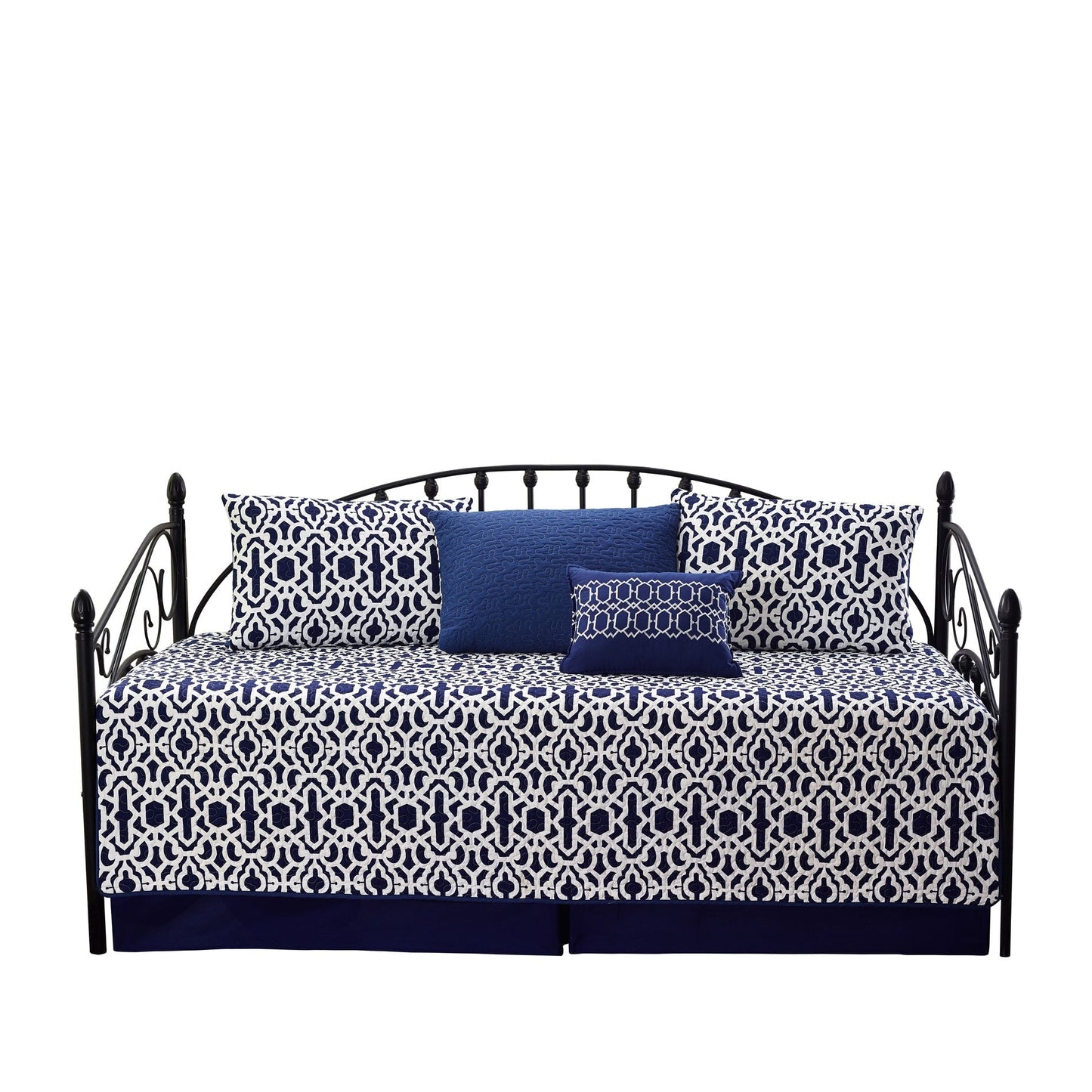 Ensemble de couvre-lit Serenta 6 pièces en mélange de coton pour lit de jour - 75 x 39