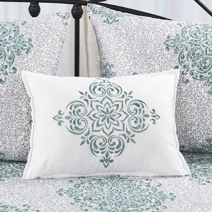 Ensemble de couvre-lit Serenta 6 pièces en mélange de coton pour lit de jour - 75 x 39