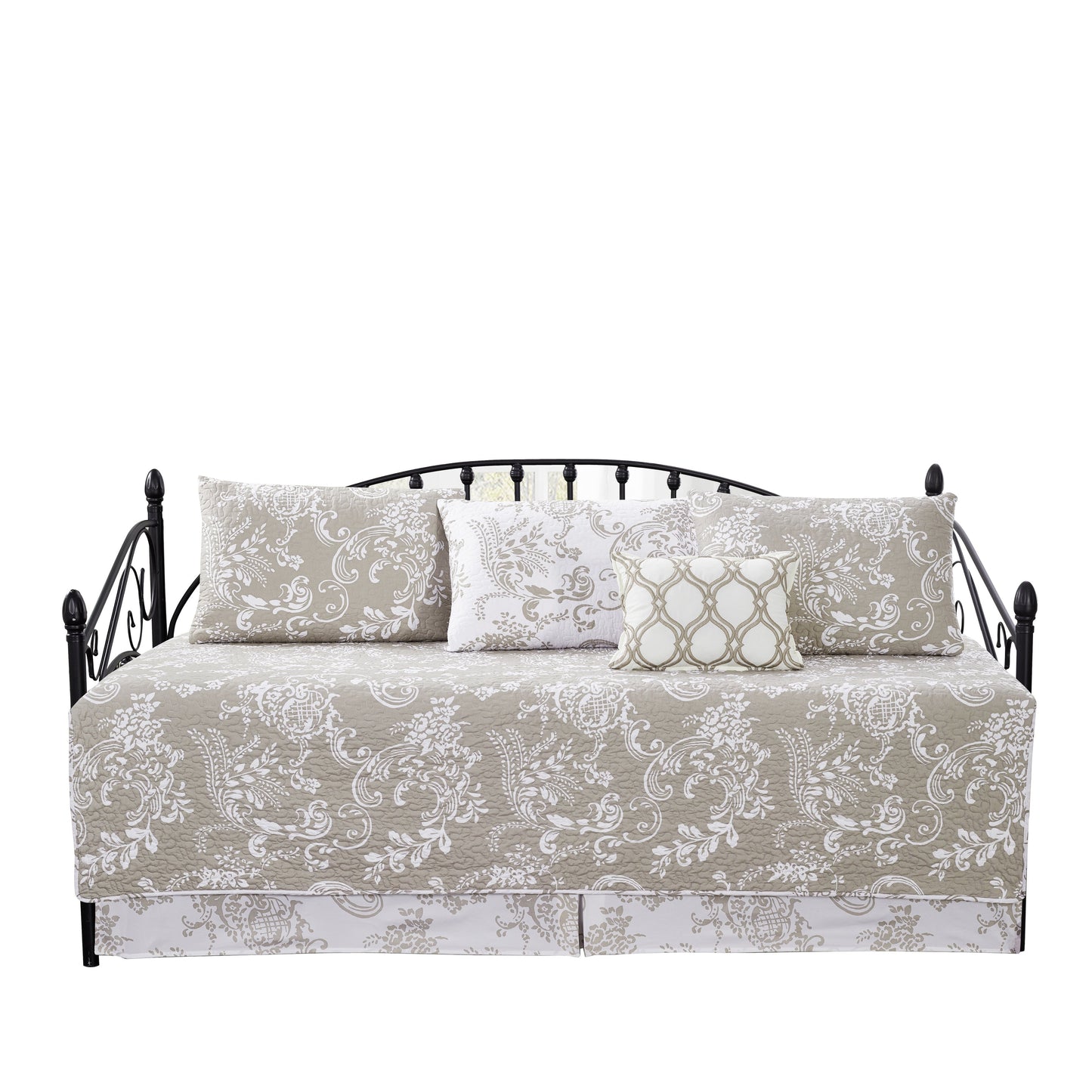 Ensemble de couvre-lit Serenta 6 pièces en mélange de coton pour lit de jour - 75 x 39