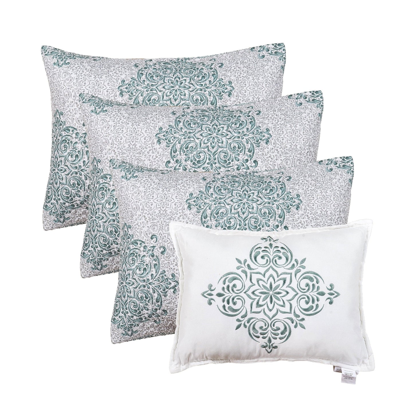 Ensemble de couvre-lit Serenta 6 pièces en mélange de coton pour lit de jour - 75 x 39