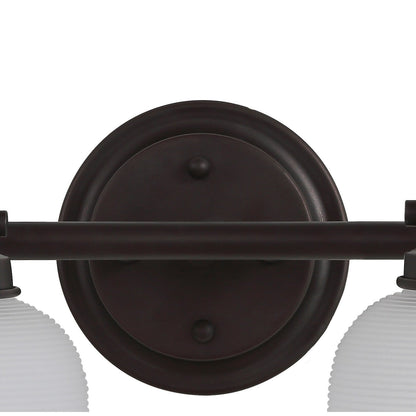 Applique murale LED Shirley en métal et verre, par JONATHAN Y